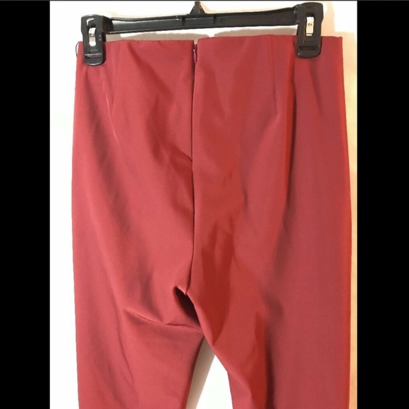 NWT Theory‎ 'Navalane- Becker' Skinny Ponte Pants in Black Cherry [SZ 4 ] - Picture 8 of 14